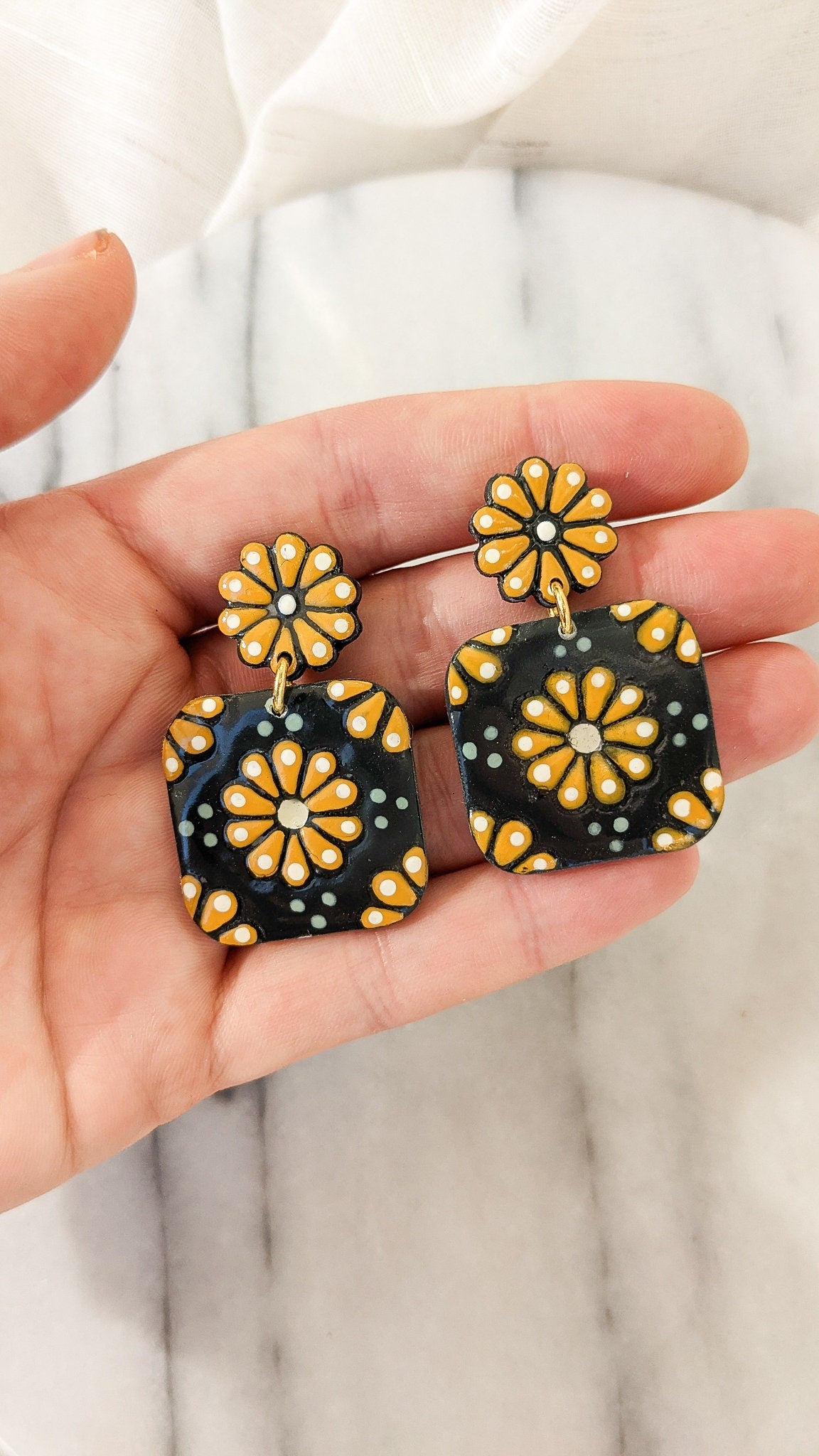 SELMA | Statement Polymer Clay Earrings