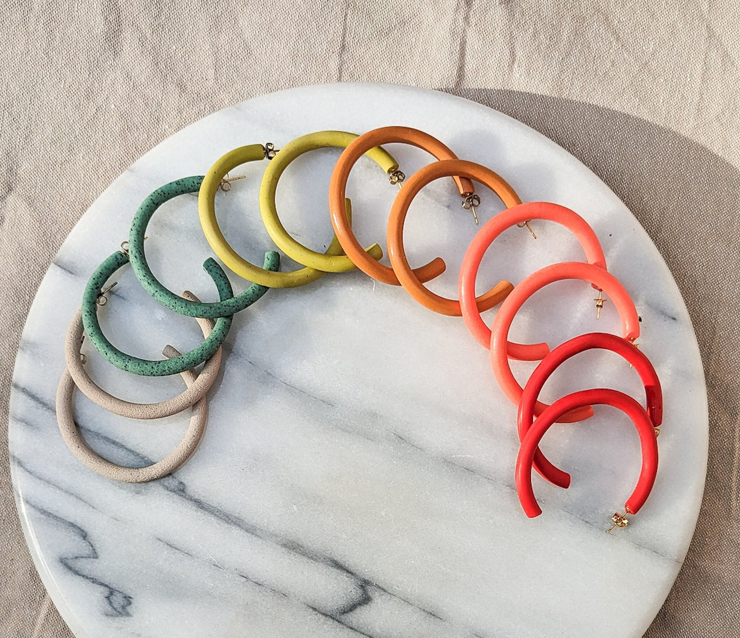 HOOP There It Is | Large Polymer Clay Hoop Earring