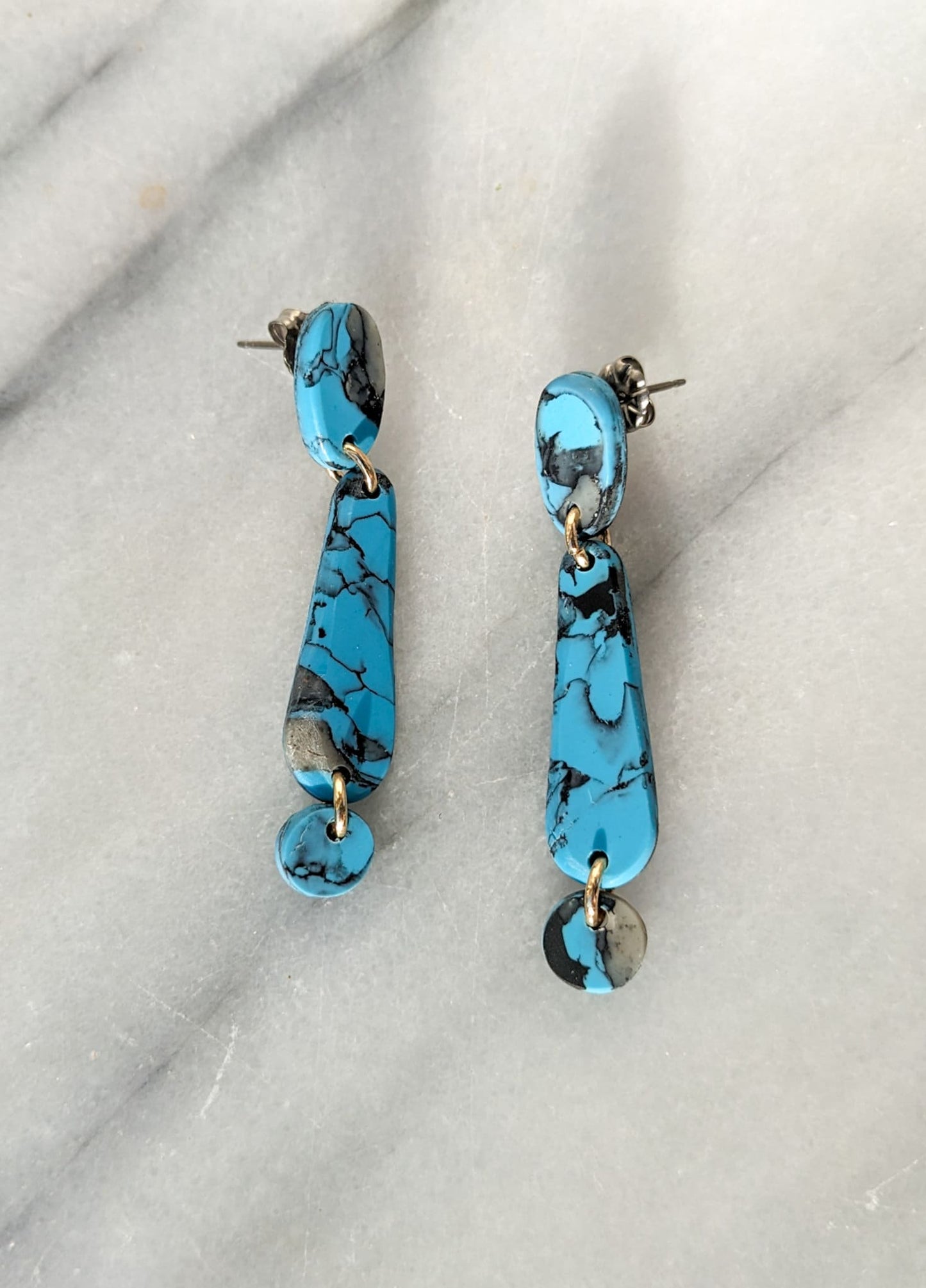 NEUSE | Polymer Clay Statement Earring