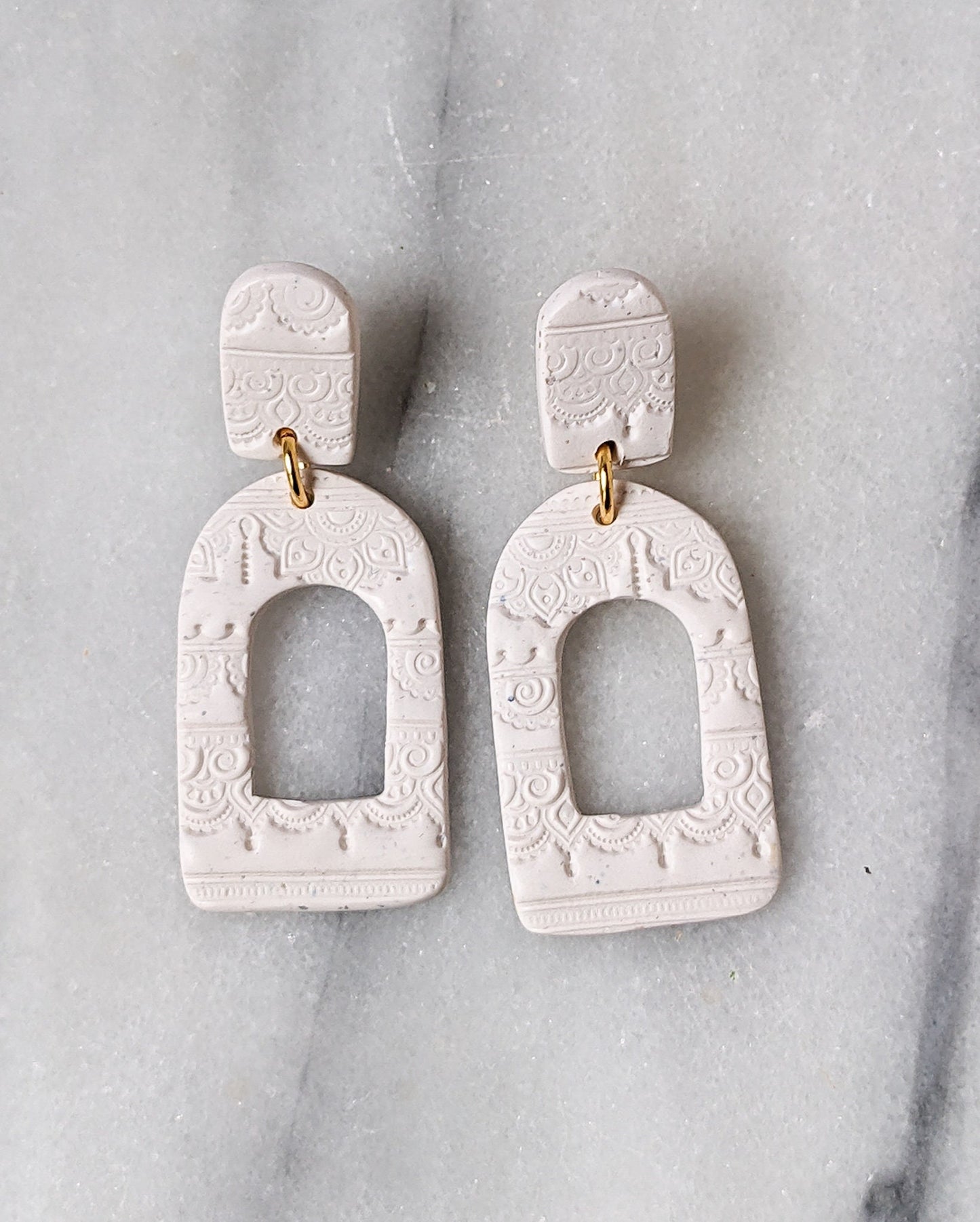 BANGALORE Arch | Statement Polymer Clay Drop Earrings