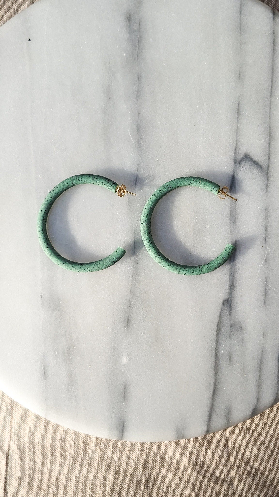 HOOP There It Is | Large Polymer Clay Hoop Earring