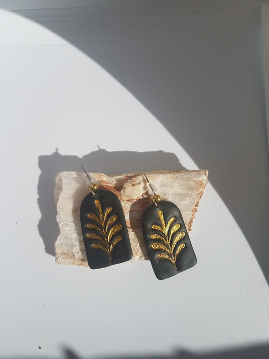 LEAF ME ALONE | Statement Polymer Clay Earrings