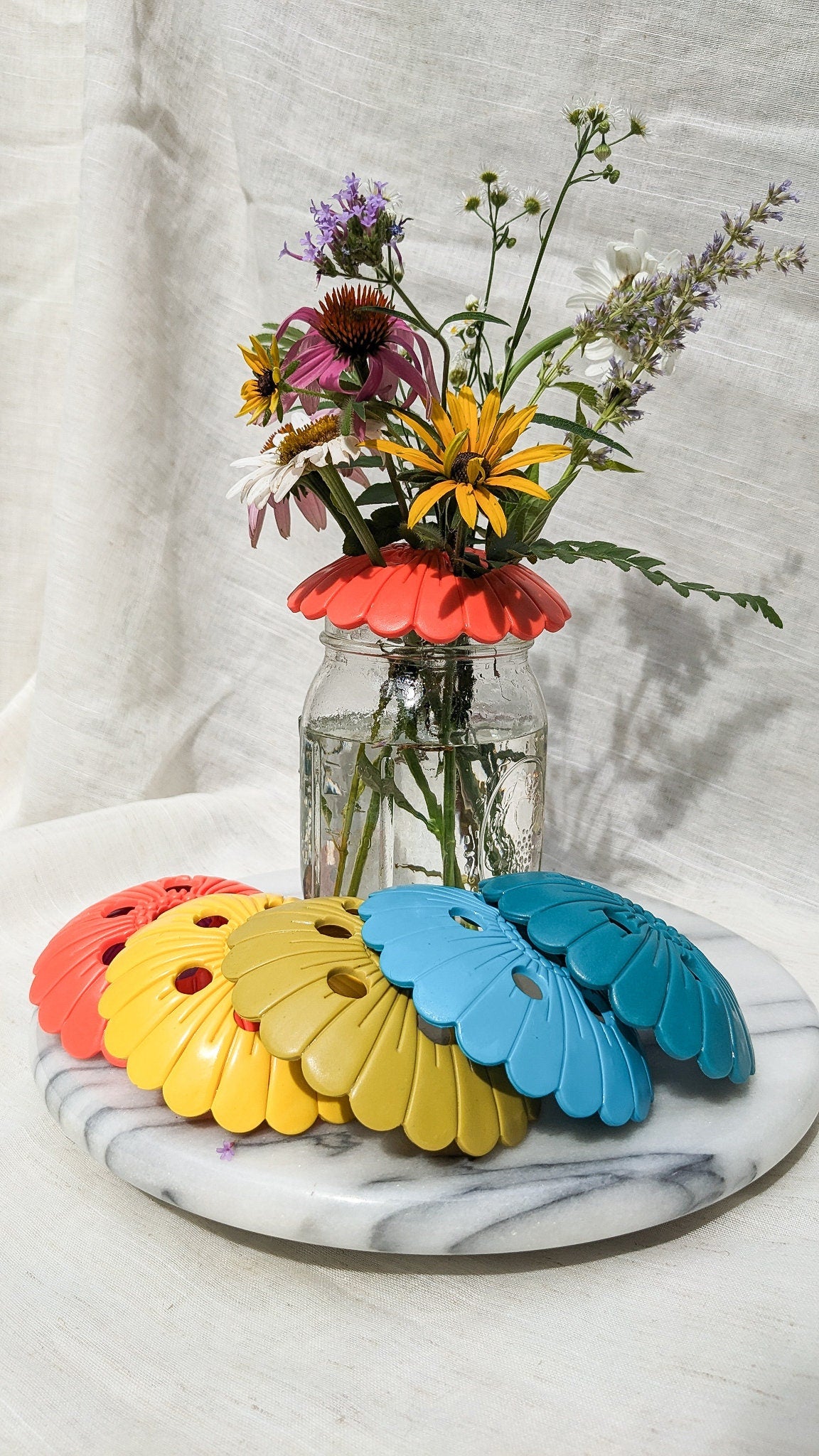 Mason Jar Flower Arranger