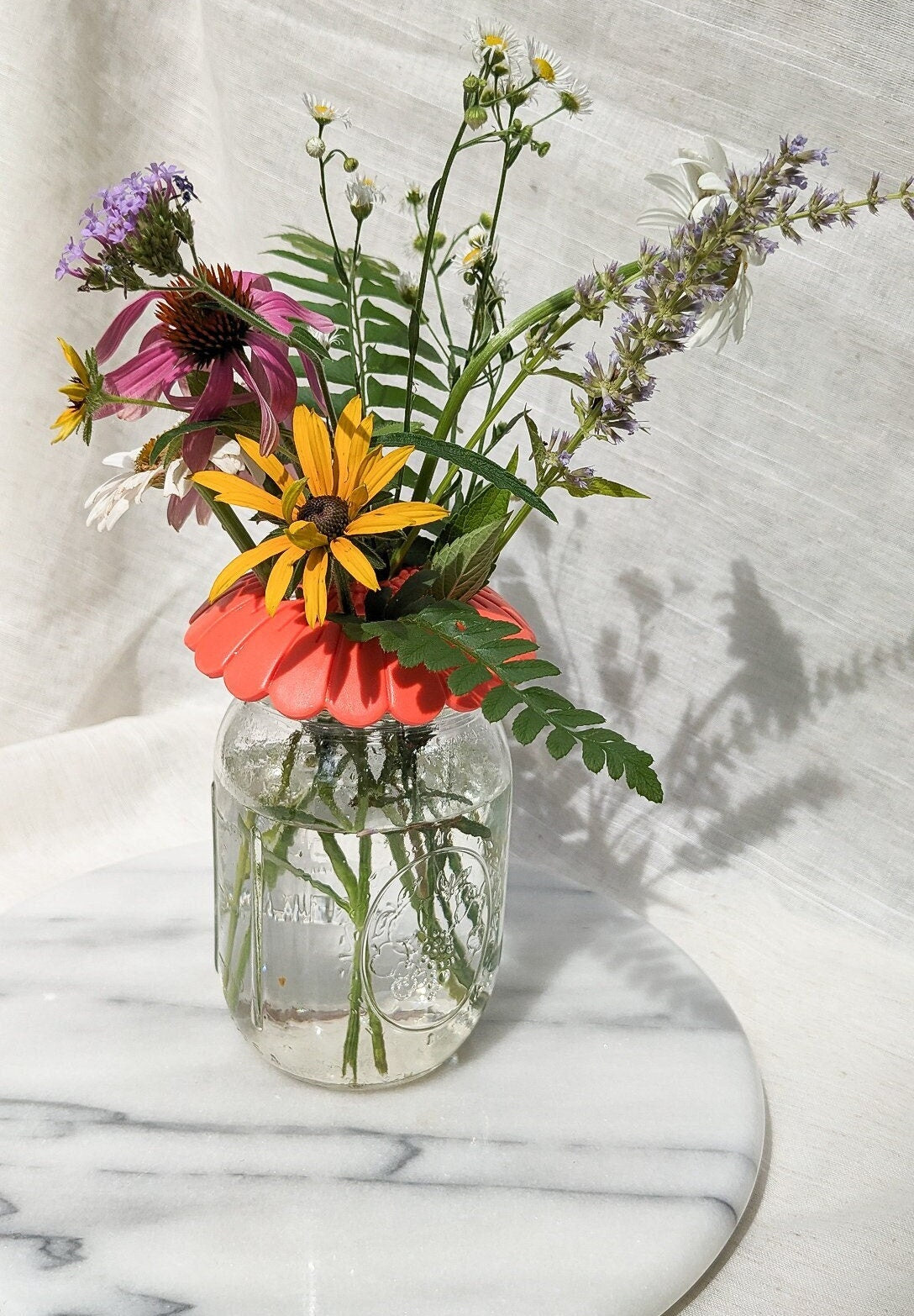 Mason Jar Flower Arranger