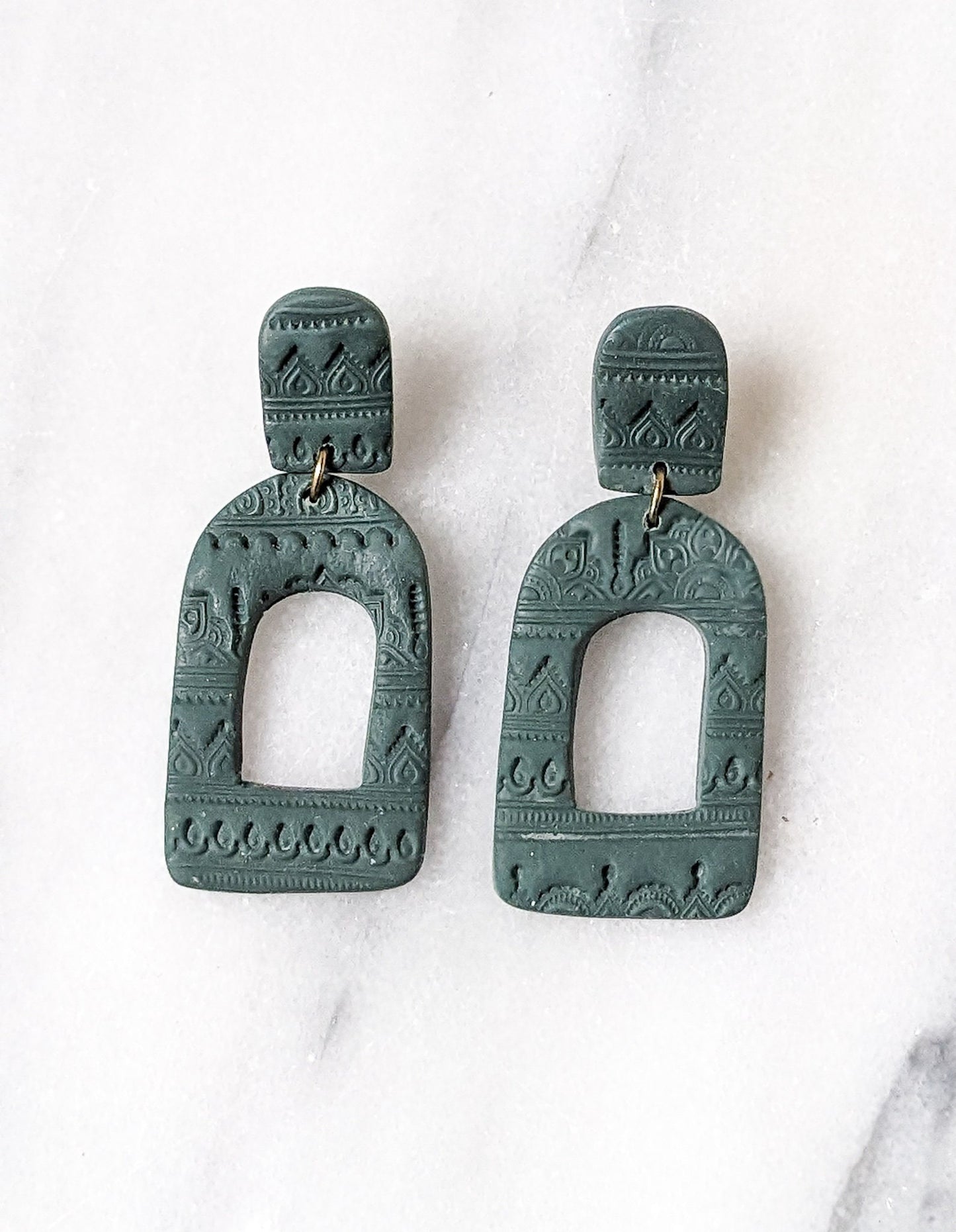 BANGALORE Arch | Statement Polymer Clay Drop Earrings