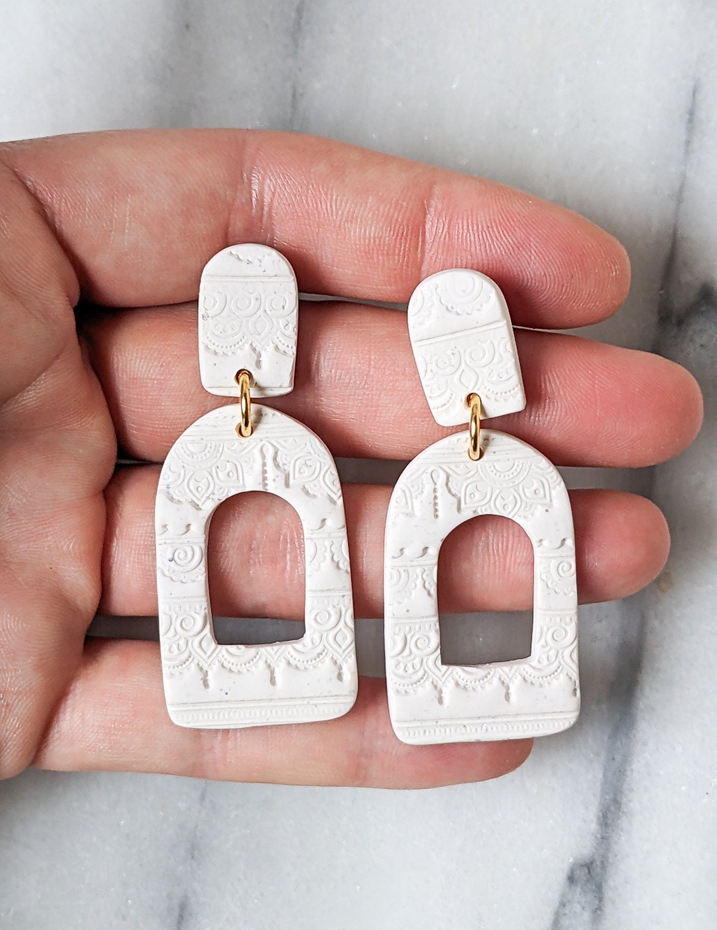 BANGALORE Arch | Statement Polymer Clay Drop Earrings