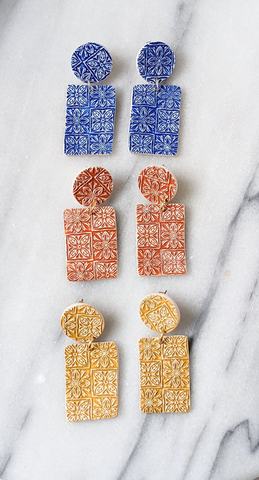 LISBON | Polymer Clay Statement Earrings