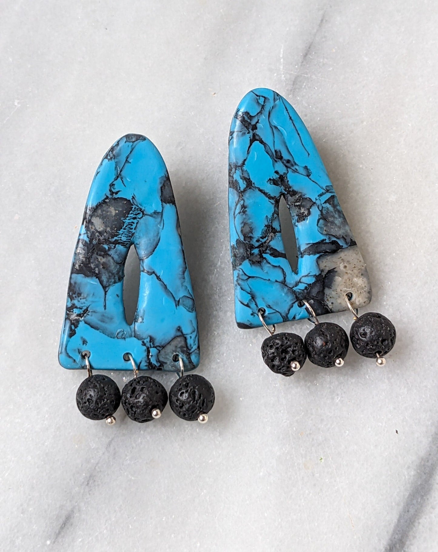 ATLAS | Polymer Clay Statement Earring