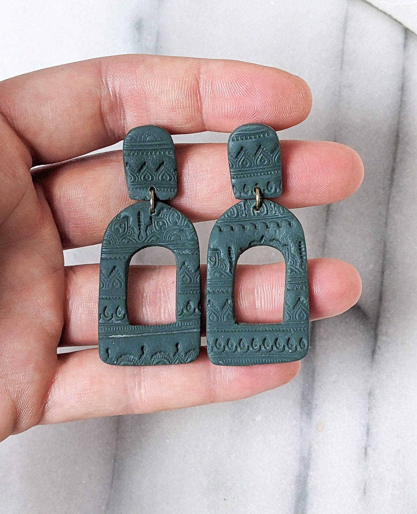 BANGALORE Arch | Statement Polymer Clay Drop Earrings