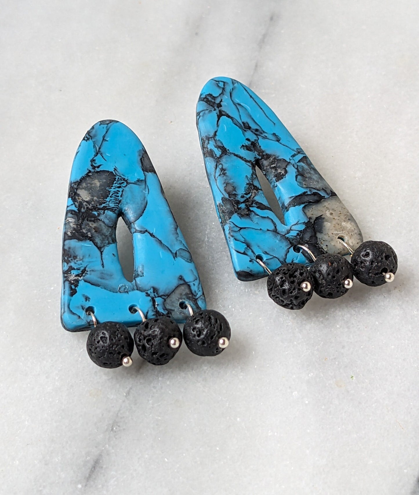 ATLAS | Polymer Clay Statement Earring