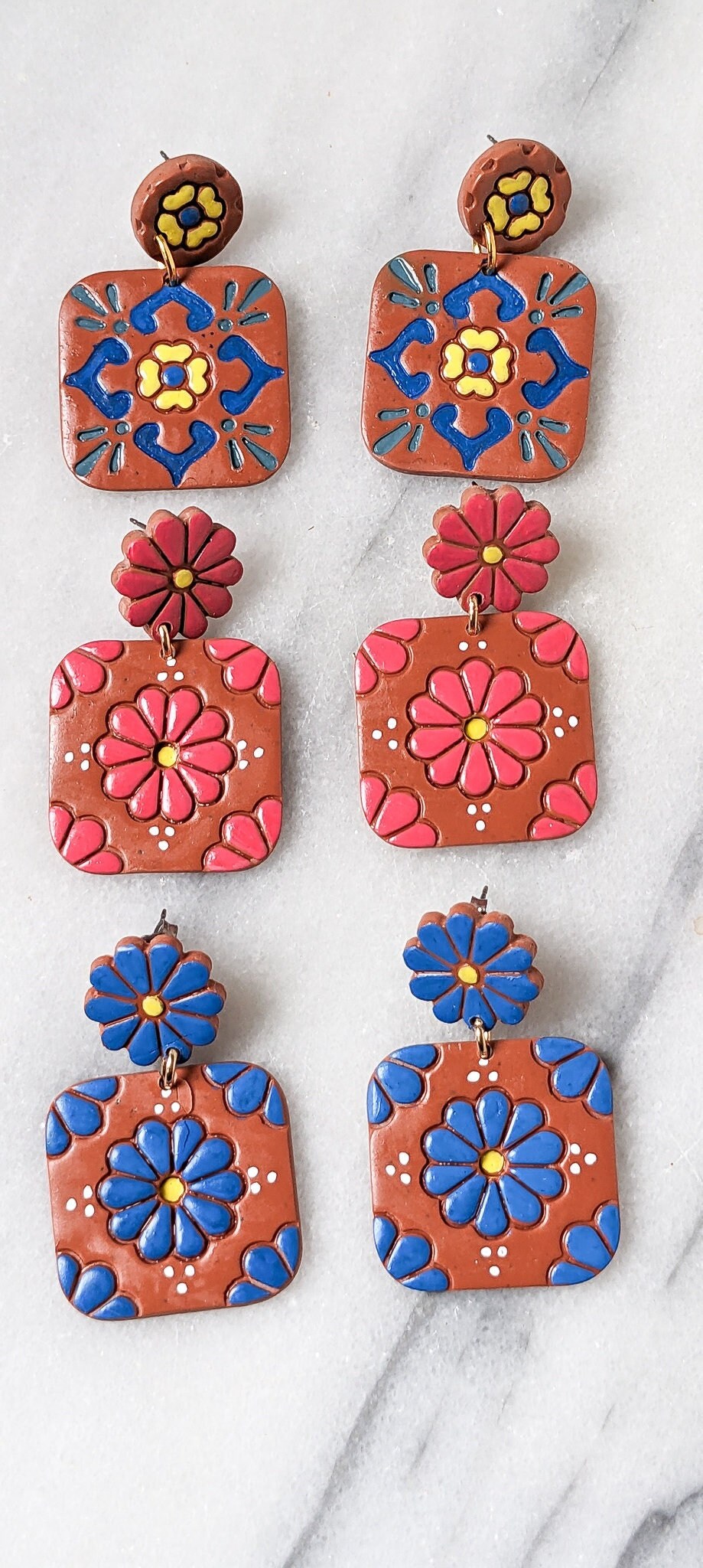 OAXACA | Polymer Clay Statement Earring